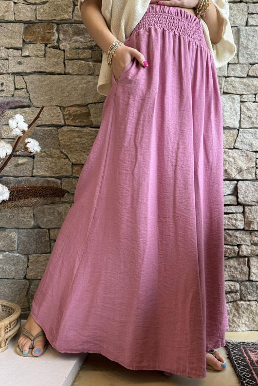 Riviera Palazzo Pant Rose